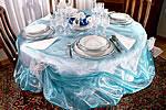 Blue Christmas table