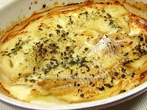 Baked fresh cod