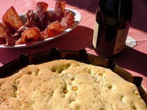 Flatbread with chickpeas