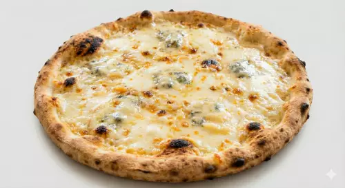 Four cheese pizza (Pizza 4 formaggi)