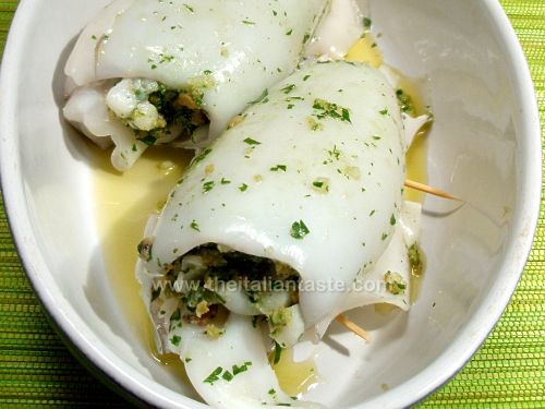 Seppie ripiene al forno alla lucana