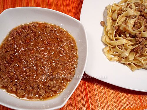 Tagliatelle alla bolognese