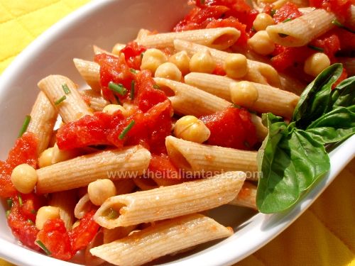 Tomatoes and chickpeas