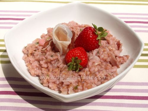 Strawberry Risotto With Speck