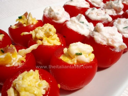 Stuffed cherry tomatoes