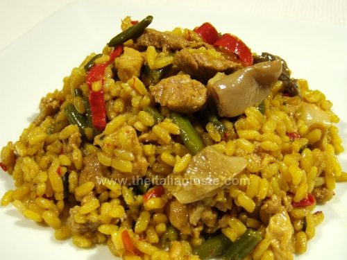 Vegetable And Meat Paella
