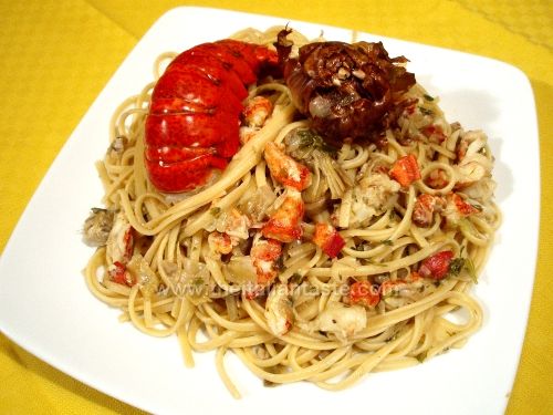 Linguine astice e carciofi: Le ricette di casa nostra