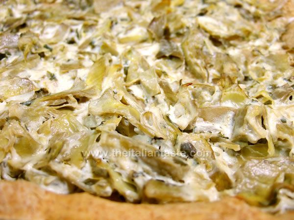 Ricotta-and-artichoke tart