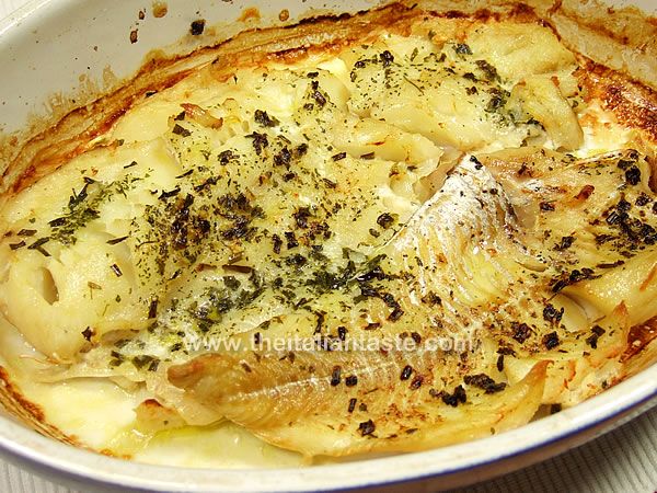 Baked fresh cod fillets