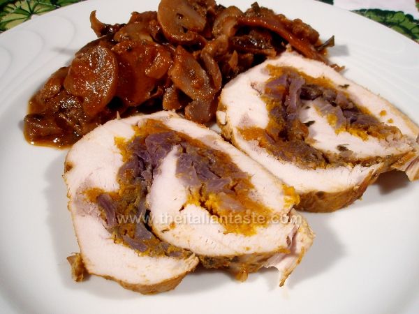 Roast turkey breast roll