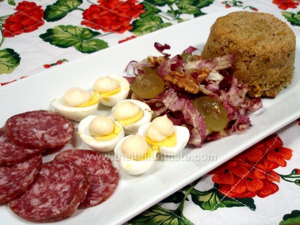 Zucchini flower mini flans