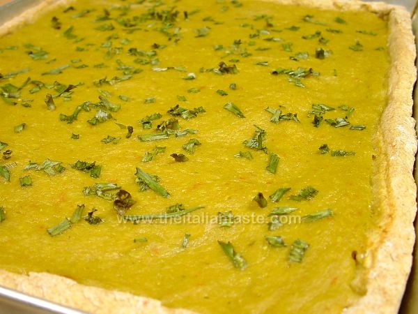 Green tomato quiche