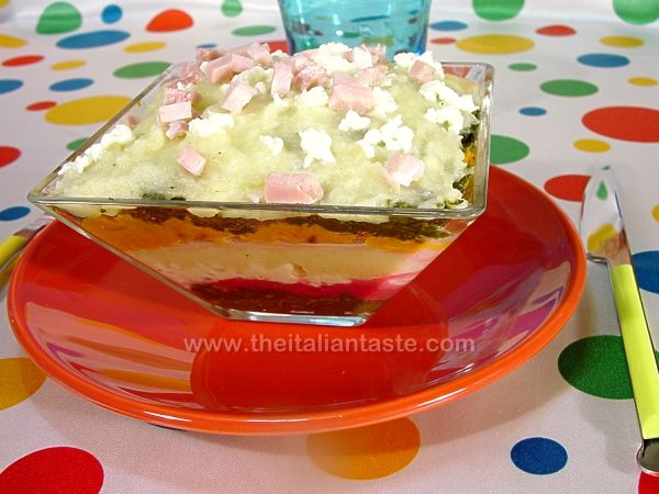 Multilayered creamy dish