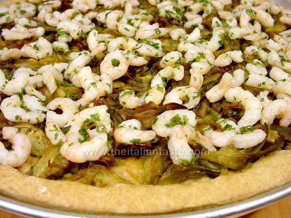 Artichoke-and-shrimp quiche recipe