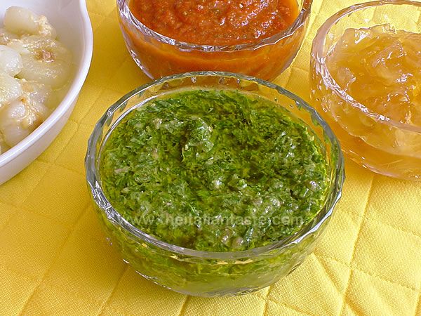 Italian green sauce or salsa verde