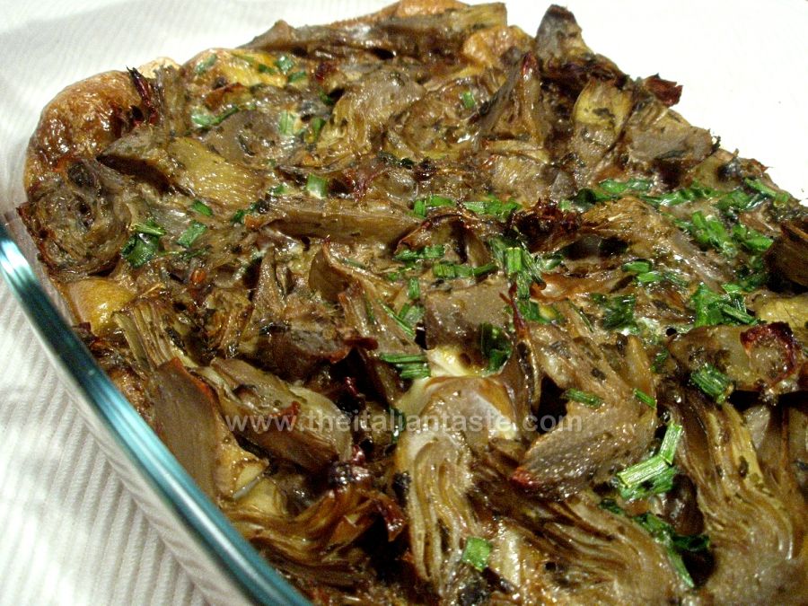 Artichoke egg casserole recipe