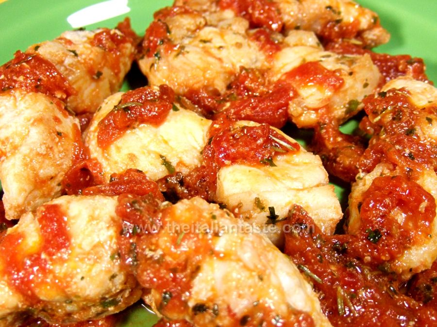 Stewed monkfish, Marches-style